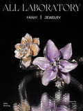 Iris Jasmine Enamel Ring Set, 3K Gold – His & Hers