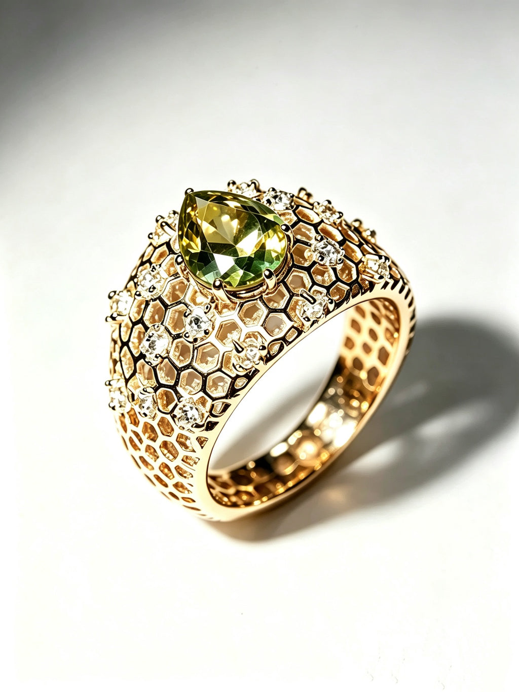 pear-chrysoberyl-gold